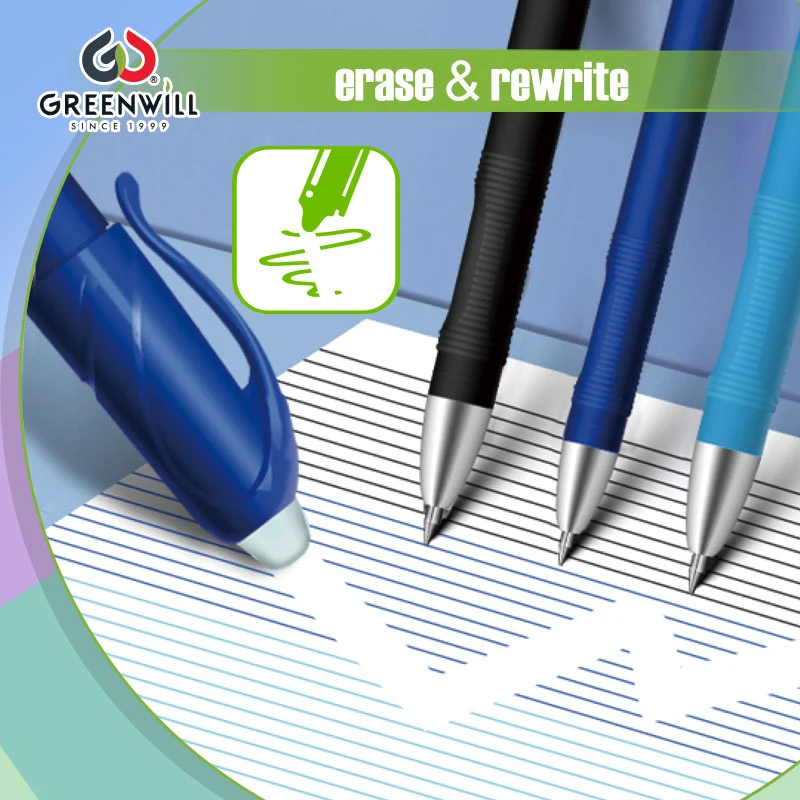 Greenwill School and Office Six Color Pen Erasable Friction Gel Pen (KP19002)