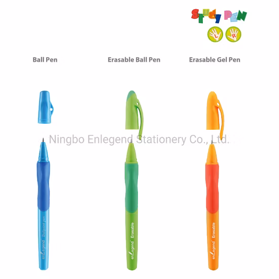 EG9200E Caneta de papelaria para material de escritório de fricção apagável Soft Grip com mão esquerda e direita